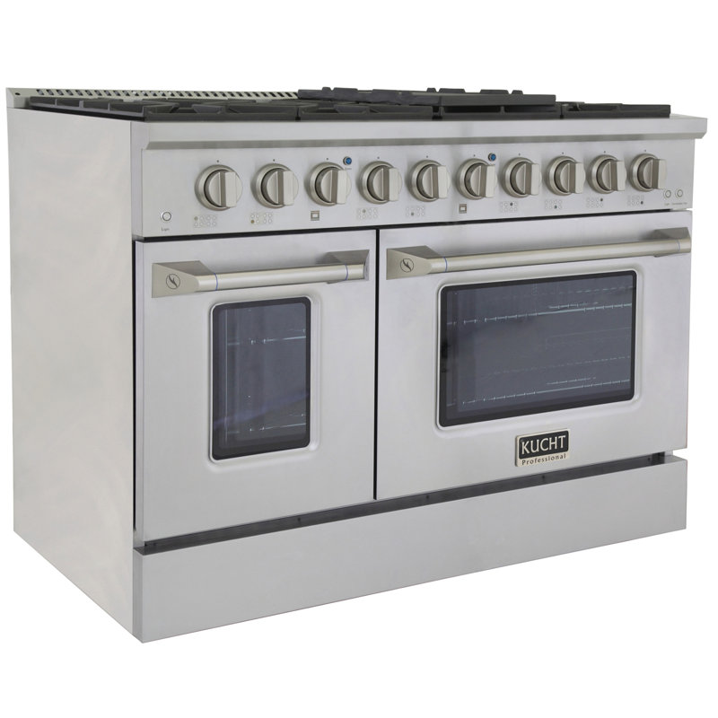 Kucht 48'' W Dual Fuel Range, Stainless Steel, Natural Gas