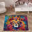 Floral Symphony Non-Woven Soft Printed Rug Featuring Exquisite Artistry in a Bold and Bright Color Palette-114329718