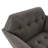 Merrylite  37" Wide Upholstered Armchair with Tufted Backrest-584800403