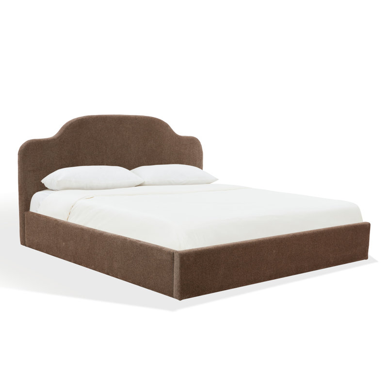 Lit en chenille Marcelline, Dark Brown, Grand lit