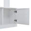 Modern Entrywa Hall Tree with Shoe Cabinet, Mirror, 6 Hooks and Bench