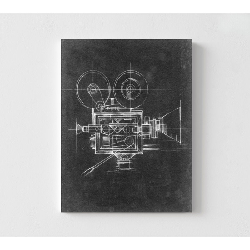 Vintage Camera Print, Framed Chalkboard Wall Decor, Retro Film Camera Print, Movie Camera Art, Cinema Lover Gift, Old Camera Wall Art