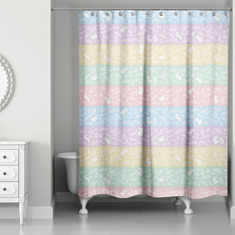 Areatha Striped Shower Curtain