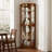 6 Shelf Corner Curio Display Cabinet With Lights, Mirrors And Adjustable Shelves(E26 Light Bulb Not Included)-113182934
