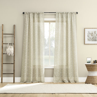 Panneau de rideau transparent avec passe-tringle Briarwood