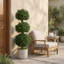4' Faux Boxwood Topiary-631134870