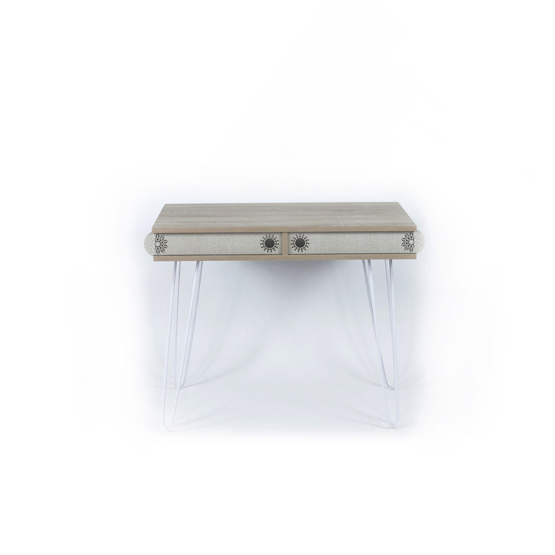 Bureau moderne à 2 niveaux avec pieds en métal