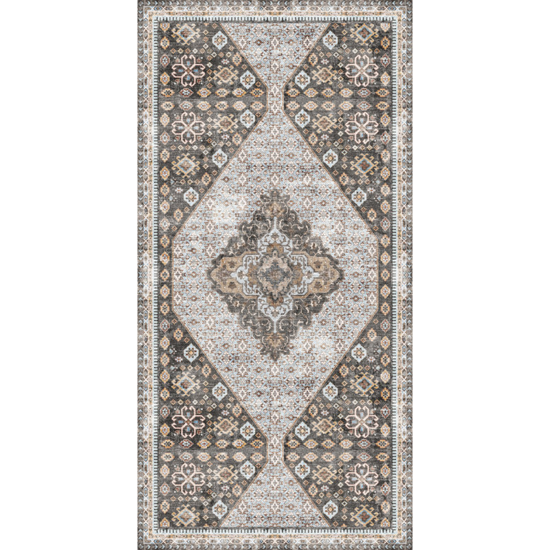 Jonathan Brown Easy to Clean Vinyl Rugs, Rectangle 3' x 5'