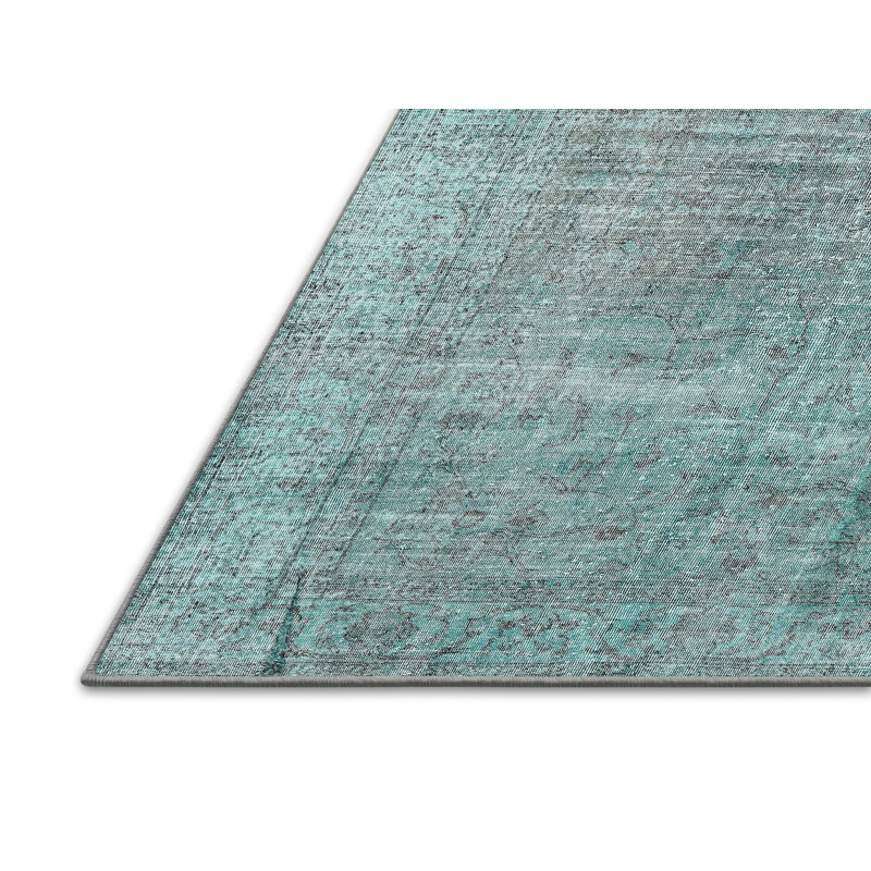 Tapis bleu/gris traditionnel Hojanovice, Rectangle 2 pi x 5 pi