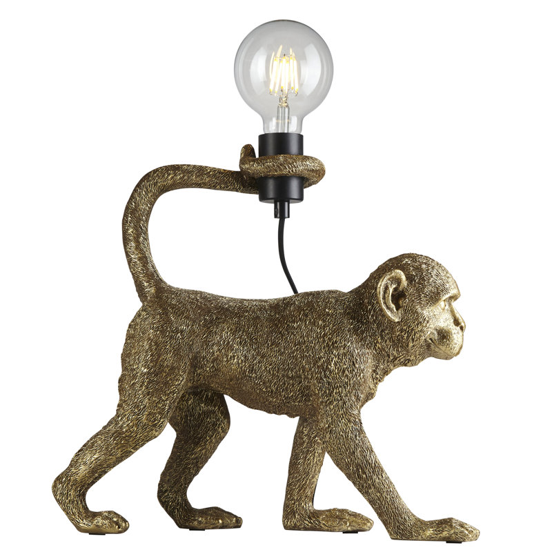 Bre Resin Novelty Lamp, Vintage Silver