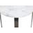 Marble Side End Accent Table with Silver Metal Legs