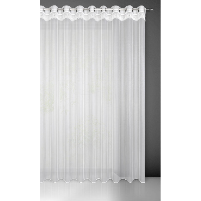 Raunds Sheer Curtain Single Panel, 250cm H x 350cm W