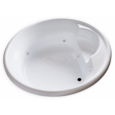 72'' x 72'' Drop-In Whirlpool Acrylic Bathtub
