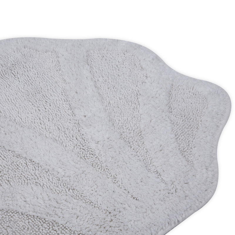 Atkin Cotton Non-Slip Non-Slip Bath Mat, Cream