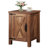 Adaija 18'' W Charging Nightstand with Power Outlets & USB, Farmhouse End Table with Barn Door and 3-Level Shelf Storage, Rustic Bedside Table for Bedroom and Living Room-1751639702