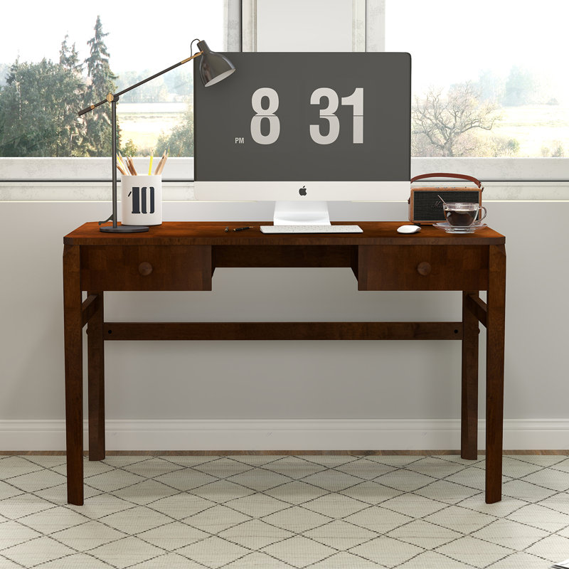 Solid Wood Rectangular Writing Desk