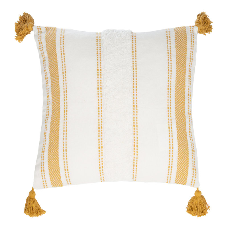Polli Striped Cotton Throw Pillow