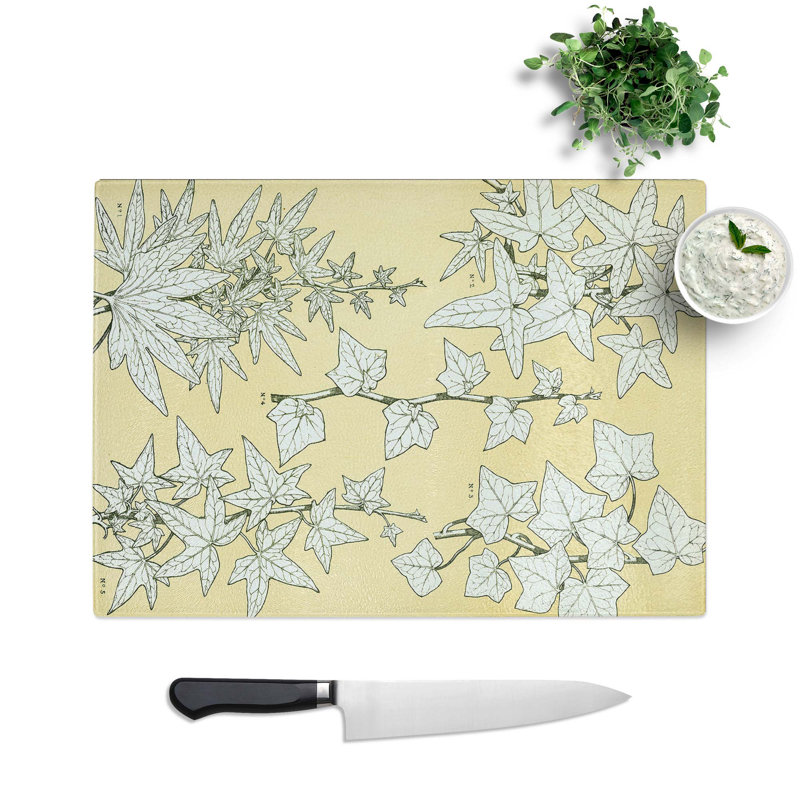 Glass Leaves From Nature No. 3 by Owen Jones Chopping Board, 39 cm W x 28.5 cm L
