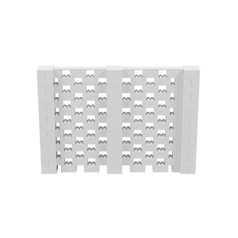 Ensemble mural Everblock, Gris clair, H 84 po x l 120 po x P 12 po