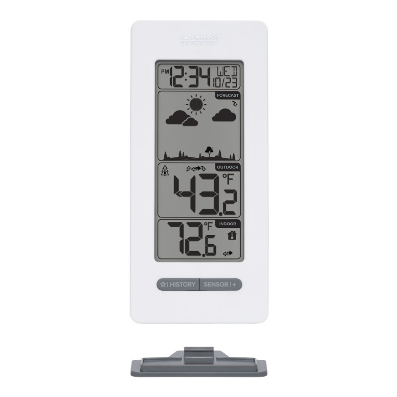 Wireless White Digital Weather Forecast Station