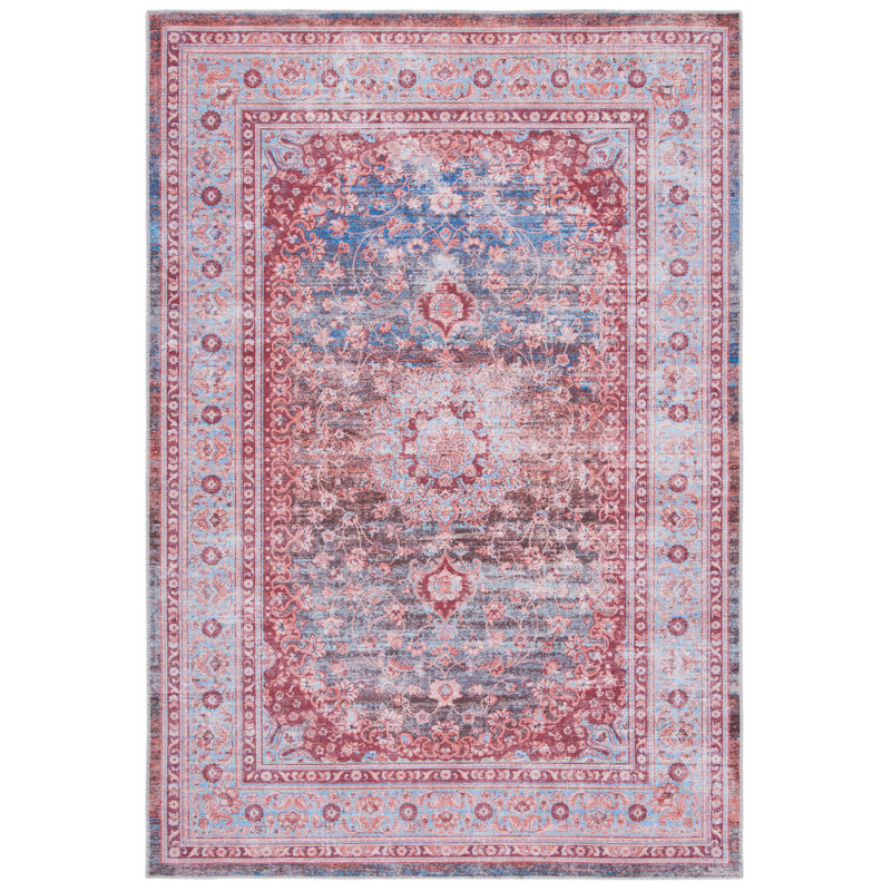 Hallel Performance Machine Washable Oriental Rug, Rectangle 4' x 6'