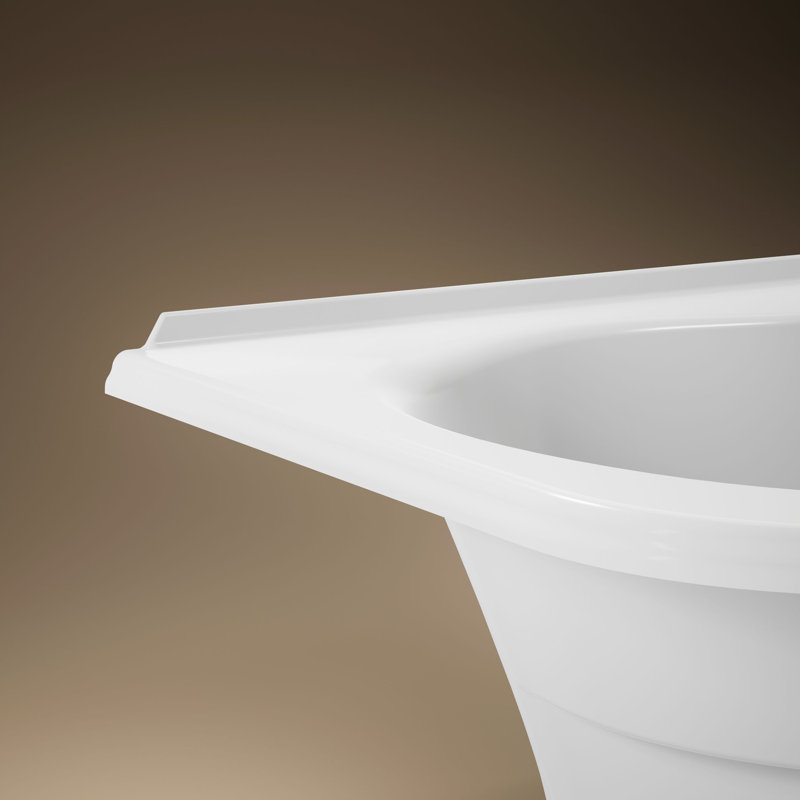 Tercet 60" x 60" Soaking Bathtub, White