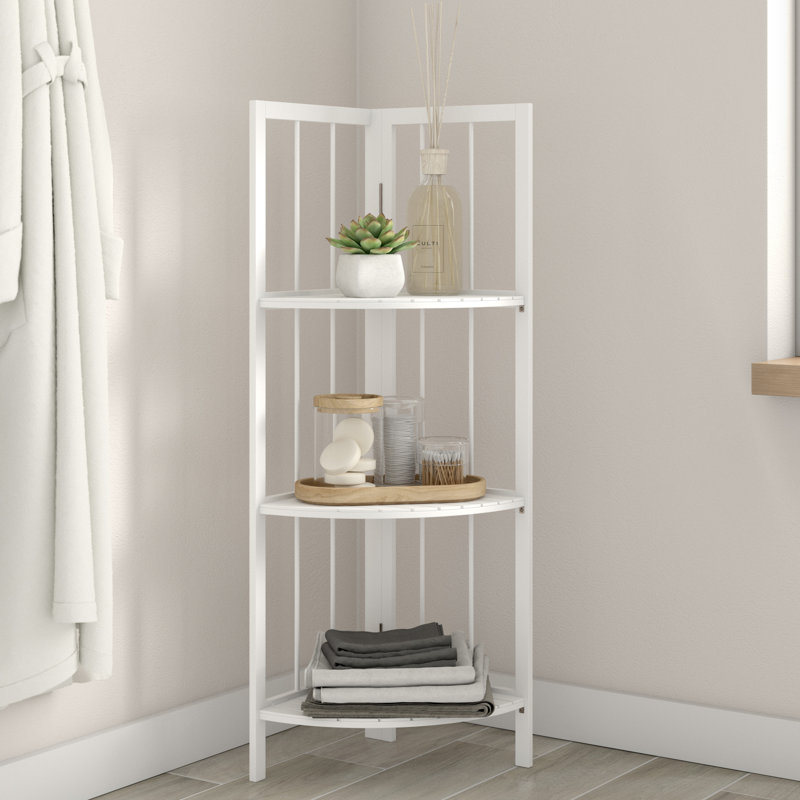étagère de salle de bain l 12,5" x h 40,5" Chet, Blanc