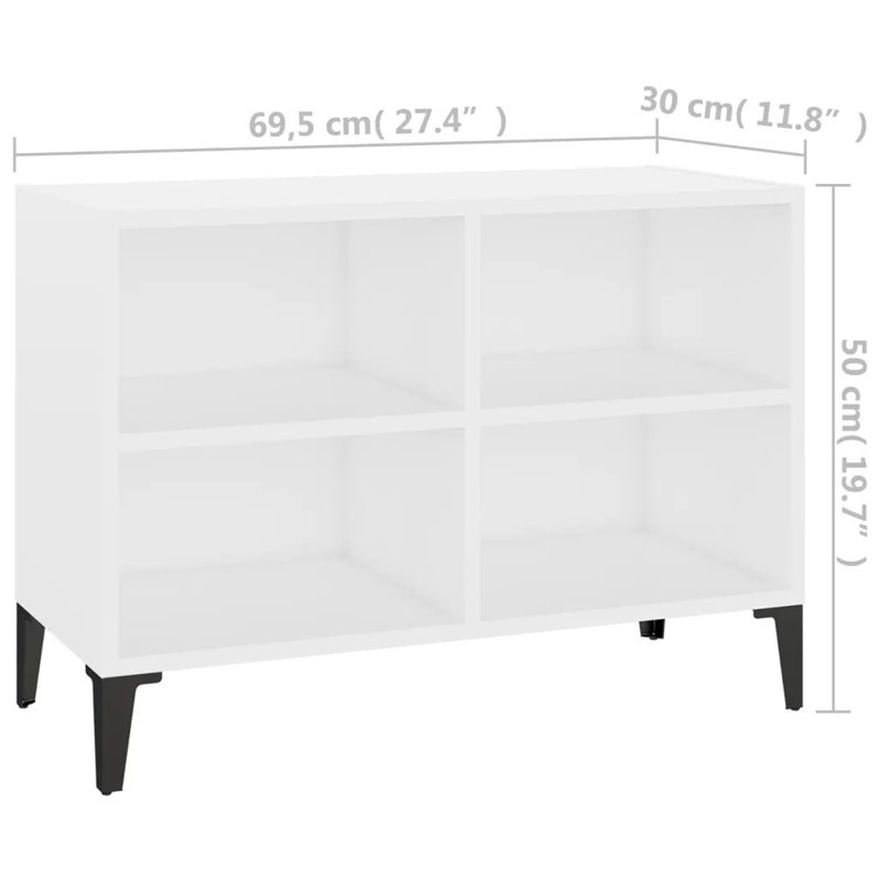Stehouse TV Stand for TVs up to 28", White