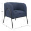Chaise d'appoint Jacobsen, denim