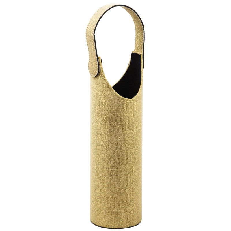Twinkle Wine Bottle Tote Carrier, Gold