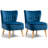 Tisdale Velvet Slipper Chair-2106513862