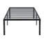 Structure de lit simple, structure de lit en métal robuste, assemblage rapide et facile, sans bruit, Blacktwin-119320878