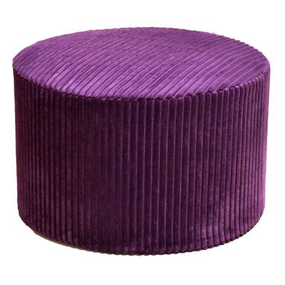 Repose-pieds plein Corduroy Upholstery