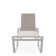 Holna Outdoor Rust-Resistant Metal Chaise Lounge