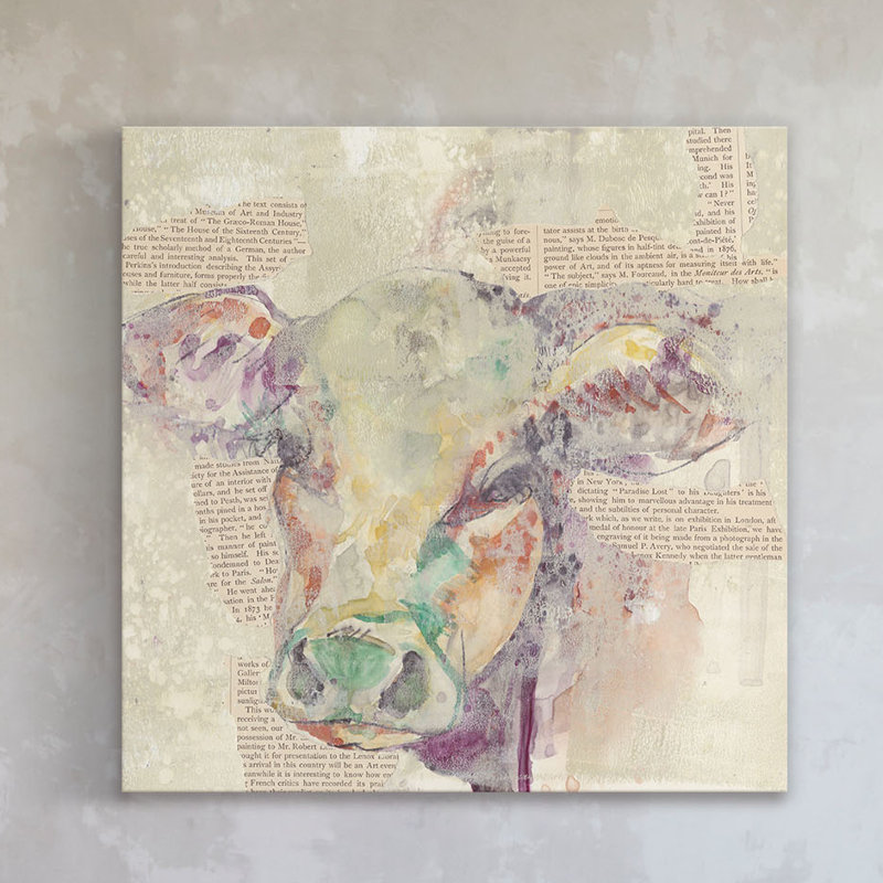 «Farm Collage II», reproduction sur toile tendue, H 18 po x l 18 po x P 1,5 po
