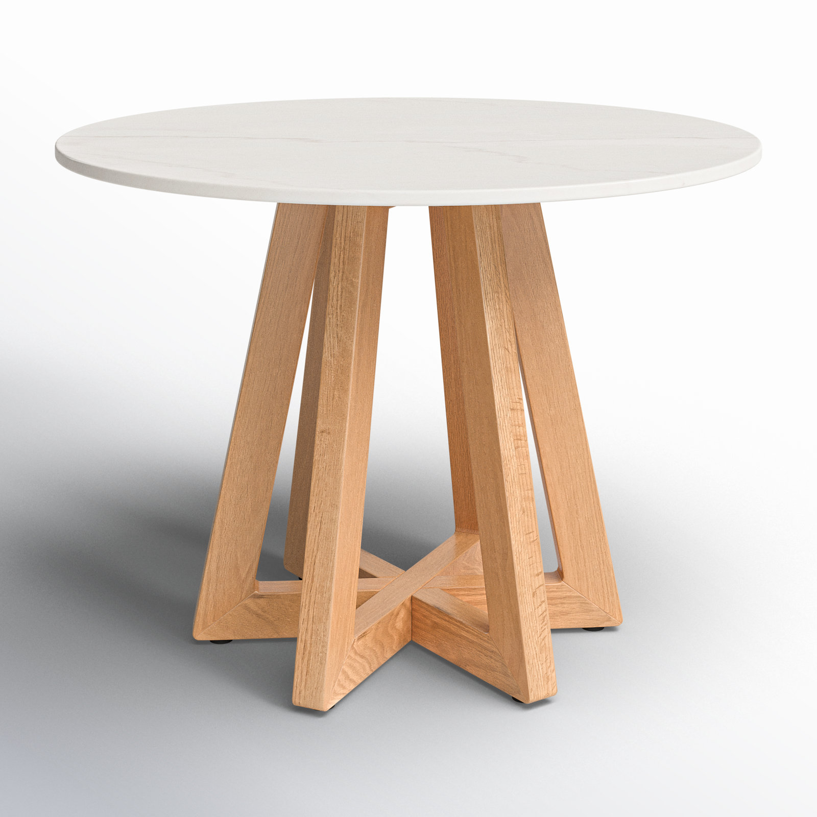 Oleta Round Marble Dining Table, 30" H x 42" L x 42" W
