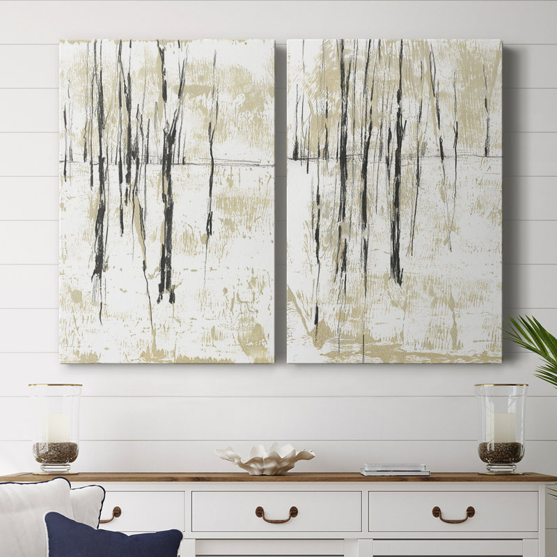Toile tendue Gilded Forest I-Premium Gallery - prête à être accrochée, H 48 po x l 64 po