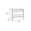 Meuble-lavabo simple DAX Venice avec lavabo Toscana, blanc
