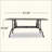 Outdoor Cast Aluminum Rectangular Dining Table
