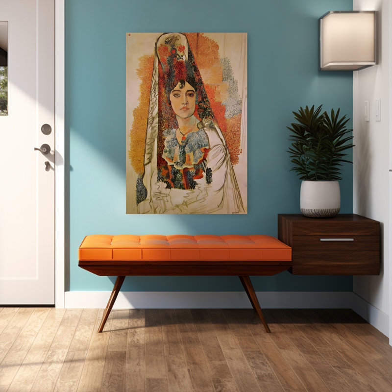 Reproduction d'art mural espagnol traditionnel espagnol, H 48 po x l 32 po