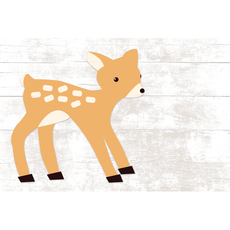 Orange Wood Doe - Wrapped Canvas Art Prints, 81cm H x 122cm W x 3.8cm D