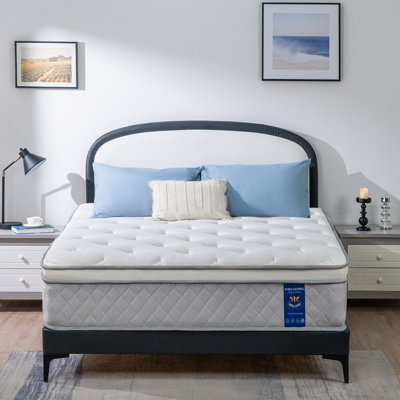 Plush Cooling Gel Memory Foam Hybrid Mattress in a Box, OEKO-TEXCertified