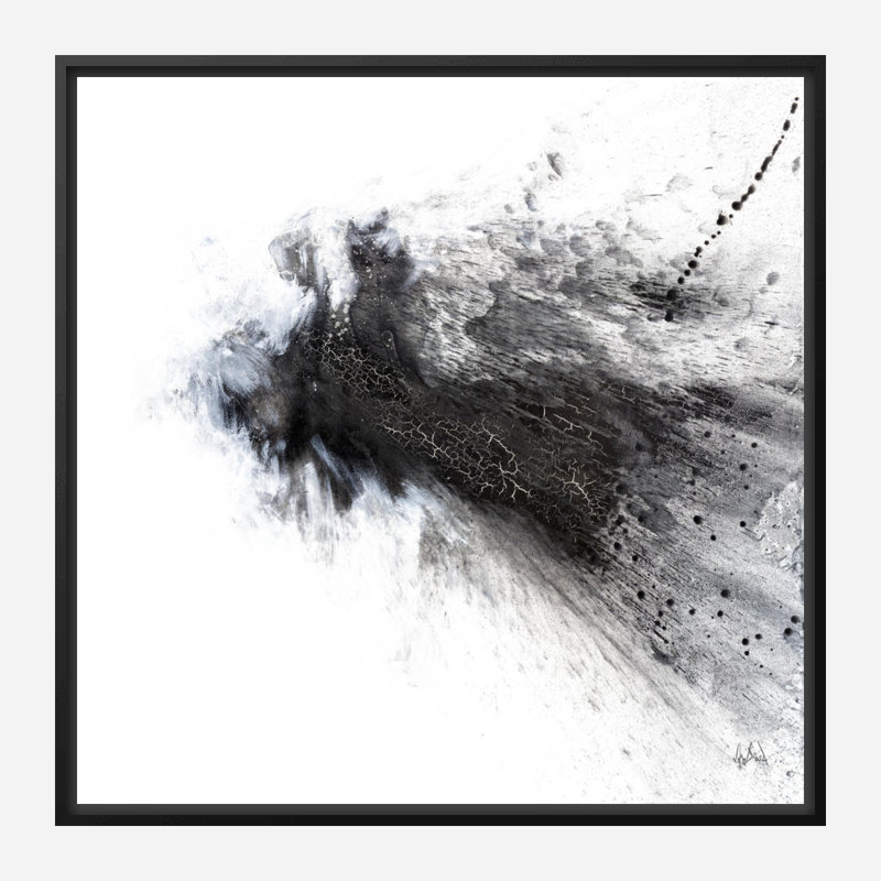 Balcony - Artist Enhanced Canvas Print, 49.5" H x 49.5" W x 1.75" D, Black Framed Canvas