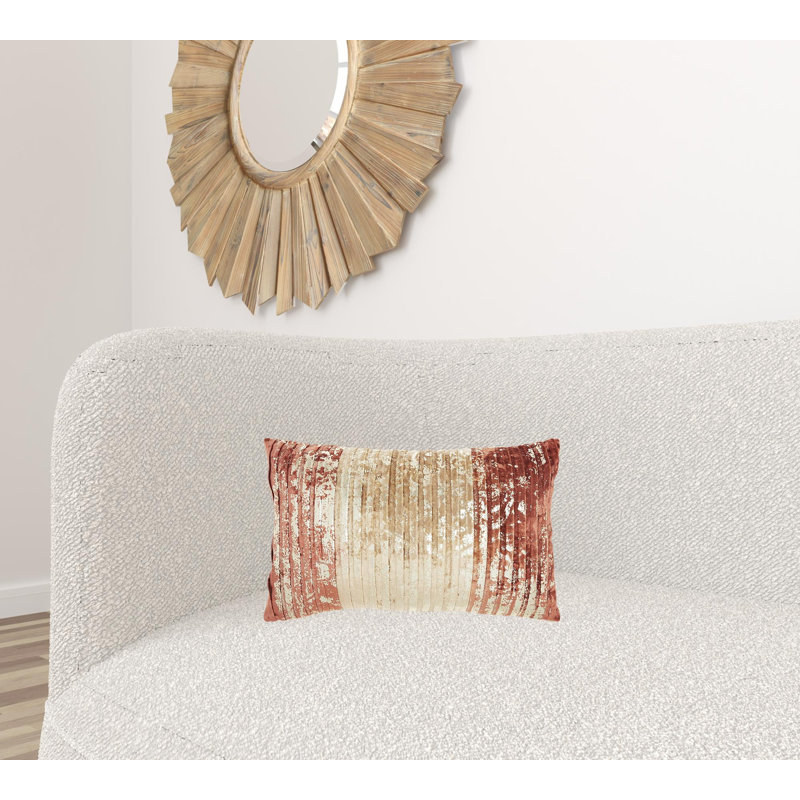 Coussin lombaire à deux tons