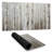 White birches on gray background - 15.75"x31.50" Desk mat
