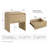 Donovan 1-Drawer Manufactured Wood End Table-99359880-122908053