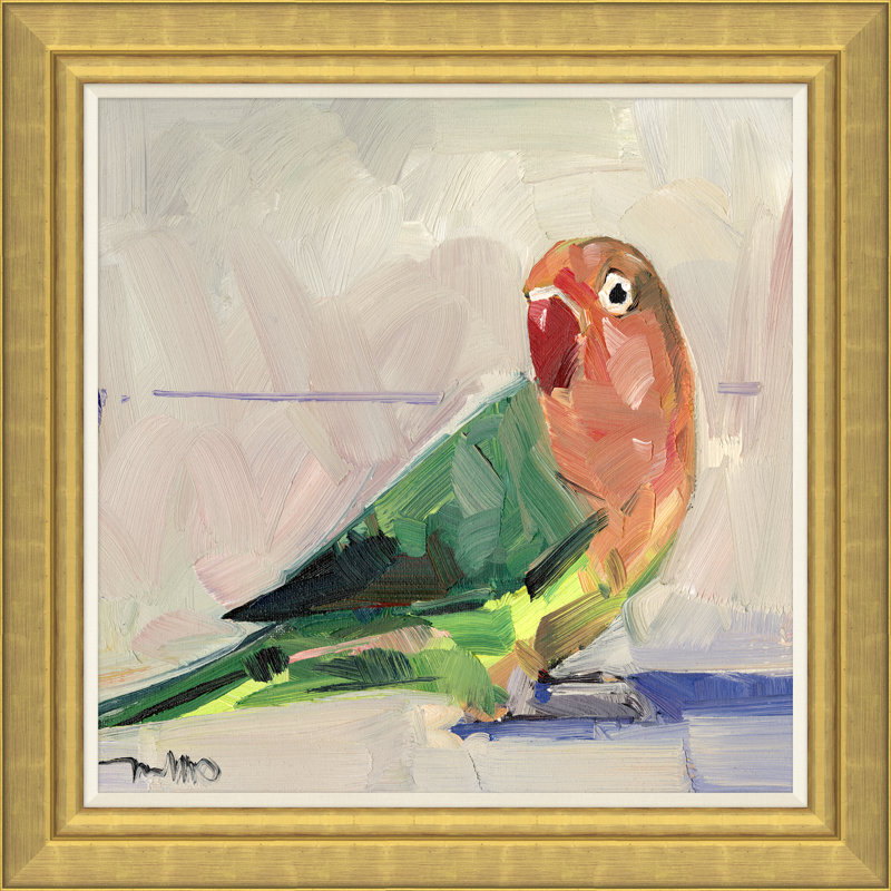 Rainbow Parakeet Painting by Joseph Mota