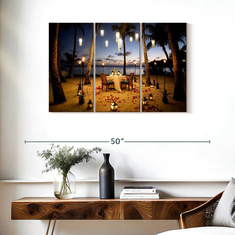 Gillard Romantic Beach Dinner, 24" H x 38" W