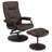Caide 19.5" W Swivel Recliner Lounge Chair And Ottoman-1495409268