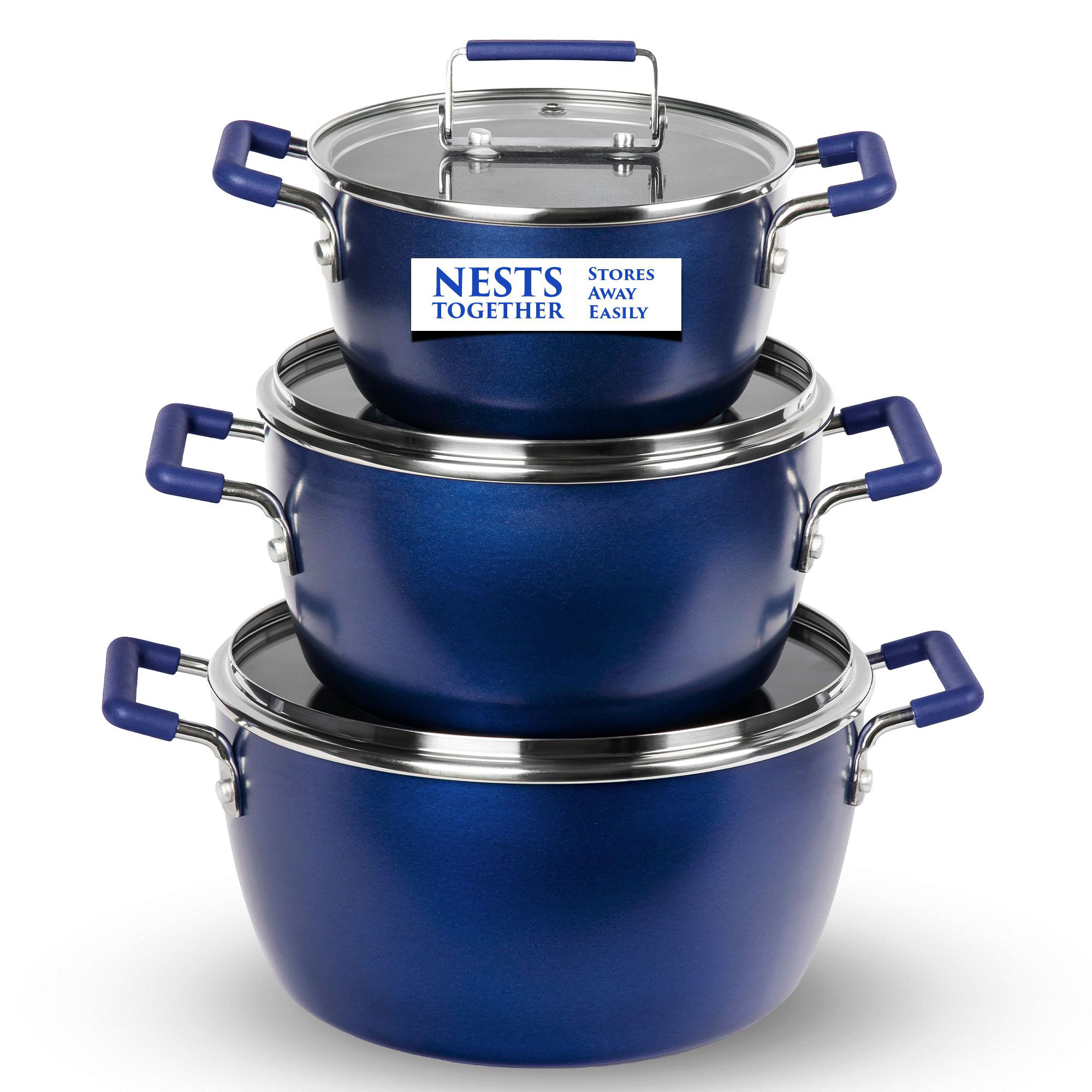 Granitestone 6 Piece Stackable Nonstick …
